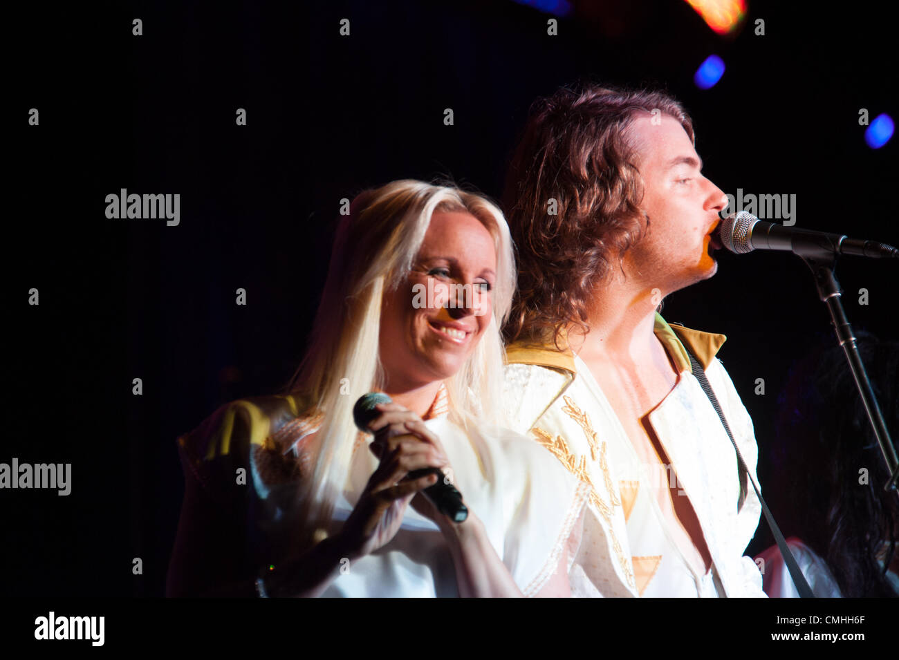 LINCOLN, CA – August 10: Abba - Arrival From Sweden performs at Thunder Valley Casino Resort in Lincoln, California on August 10, 2012 Stock Photo