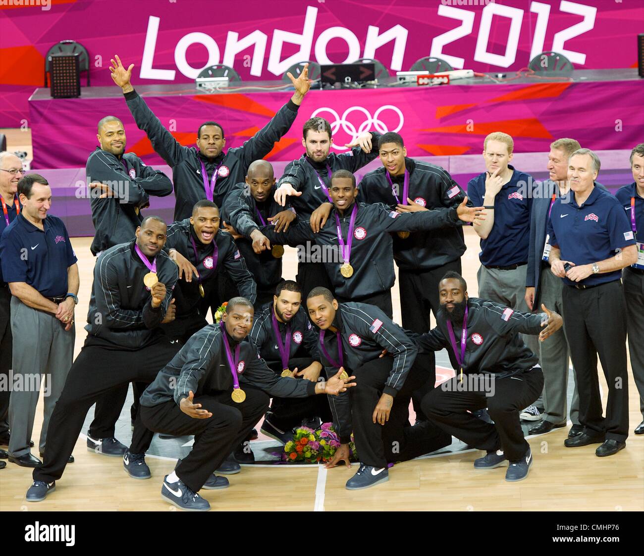 Aug. 12, 2012 - London, England, United Kingdom - USA basketball