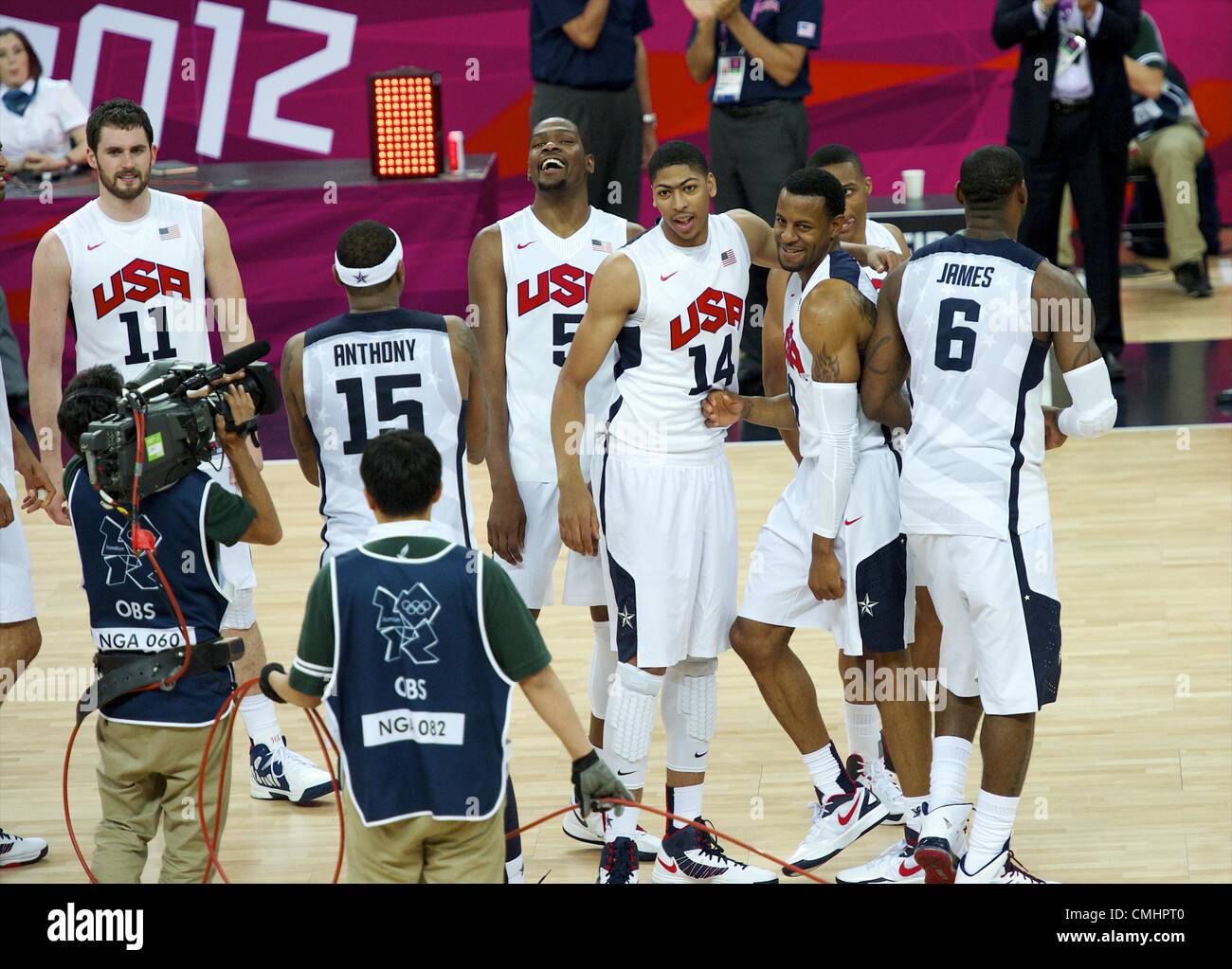 Aug 12 12 London England United Kingdom Members Of Team Usa The Dream Team Celebrate After Winning The Gold Medal Basketball Game Against Spain During The 12 London Summer Olympics Aug 12 12 London England United Kingdom Members Of Team Usa The Dream Team Celebrate After Winning The Gold Medal Basketball Game Against Spain During The 12 London Summer Olympics