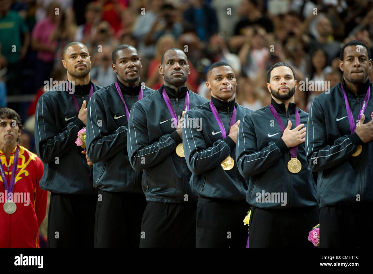 London 2012: Russell Westbrook, Kevin Love, Andre Iguodala, James