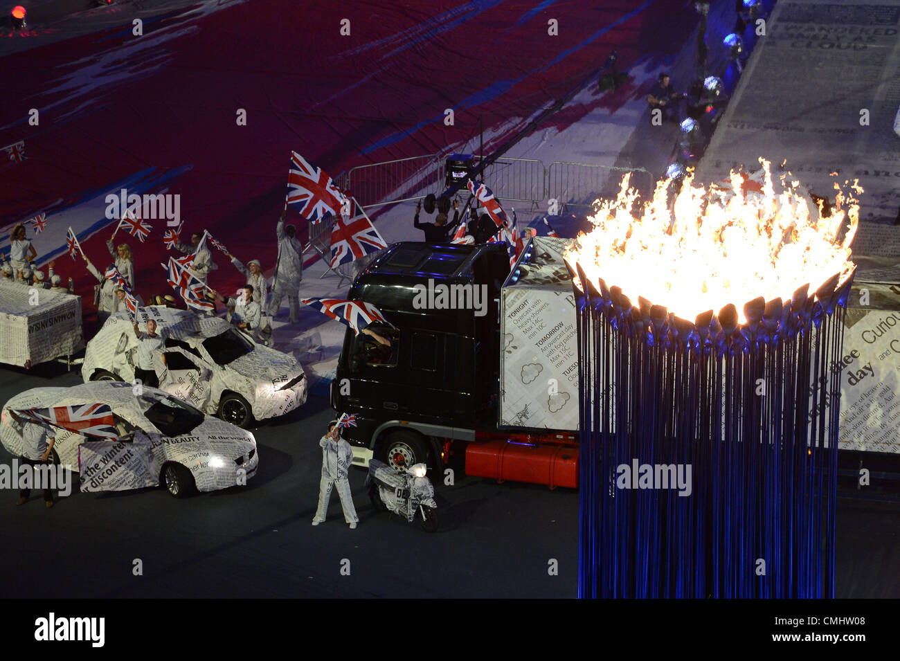 Performers during the closing ceremony at the olympic stadium hires