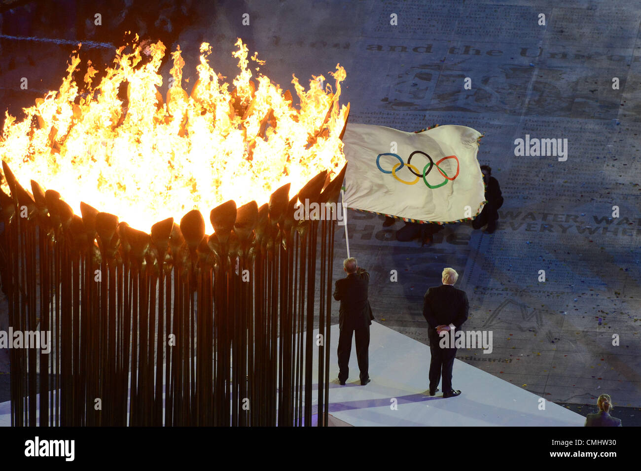 The closing ceremony of the London 2012 Olympic Games on 12 August 2012 Stock Photo