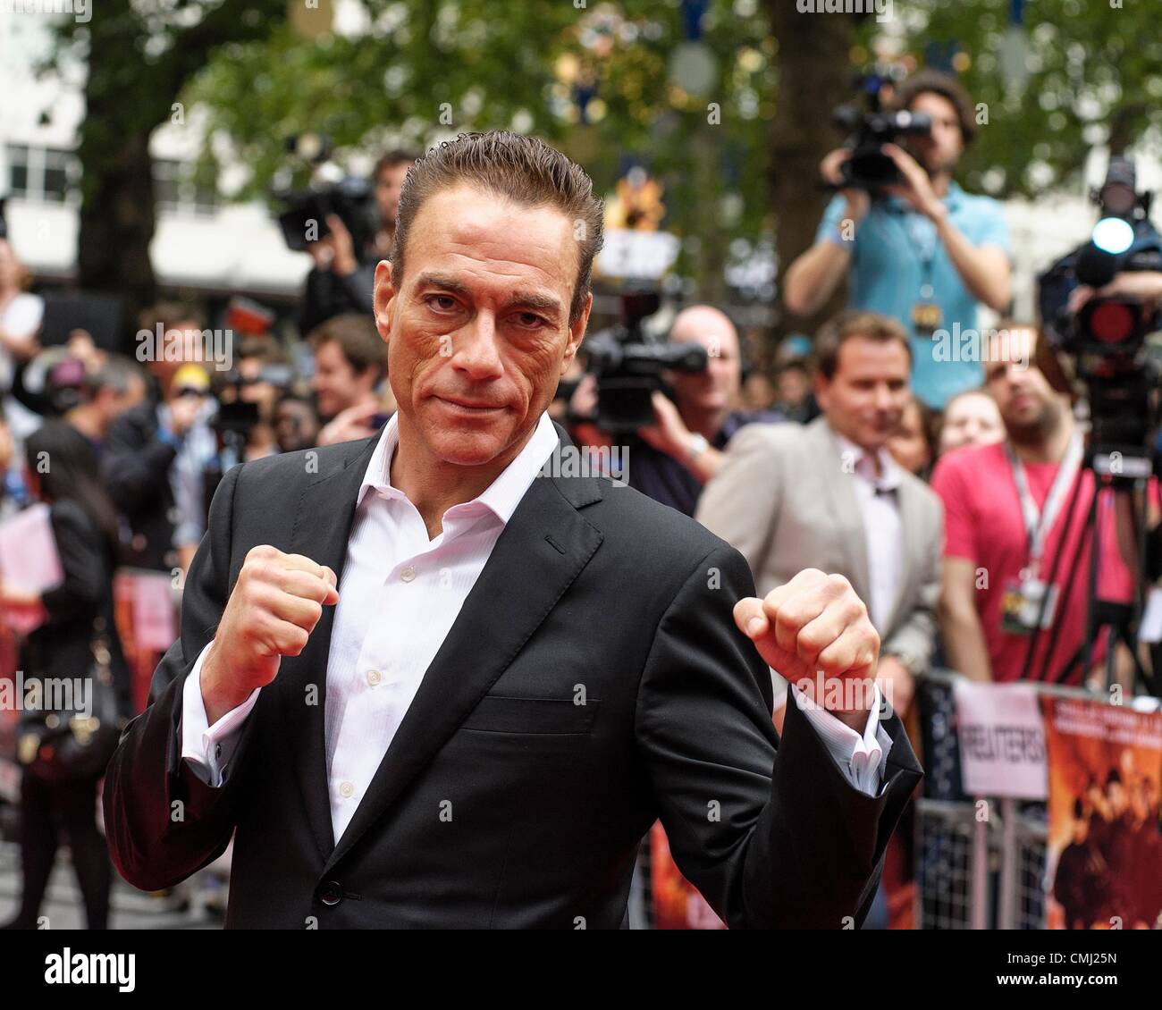 13th Aug 2012. Jean-Claude Van Damme attends UK Premiere of the film Expendables 2 on 13/08/2012 at The Empire Leicester Square, London. Persons pictured: Jean-Claude Van Damme . Picture by Julie Edward Credit:  JEP Celebrity Photos / Alamy Live News Stock Photo
