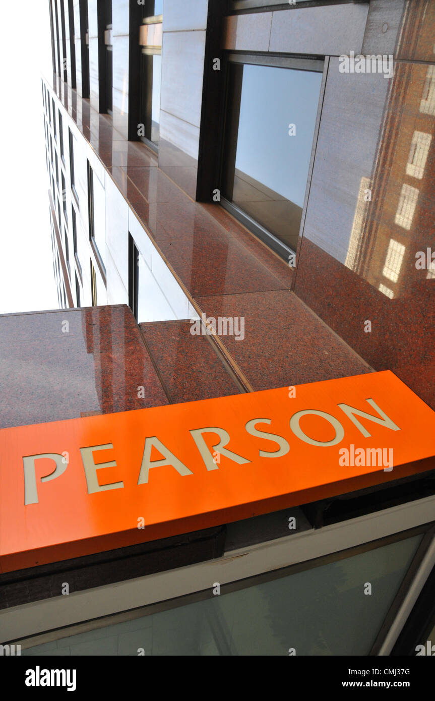 Holborn, London, UK. 14th August 2012. Offices of Pearson, the