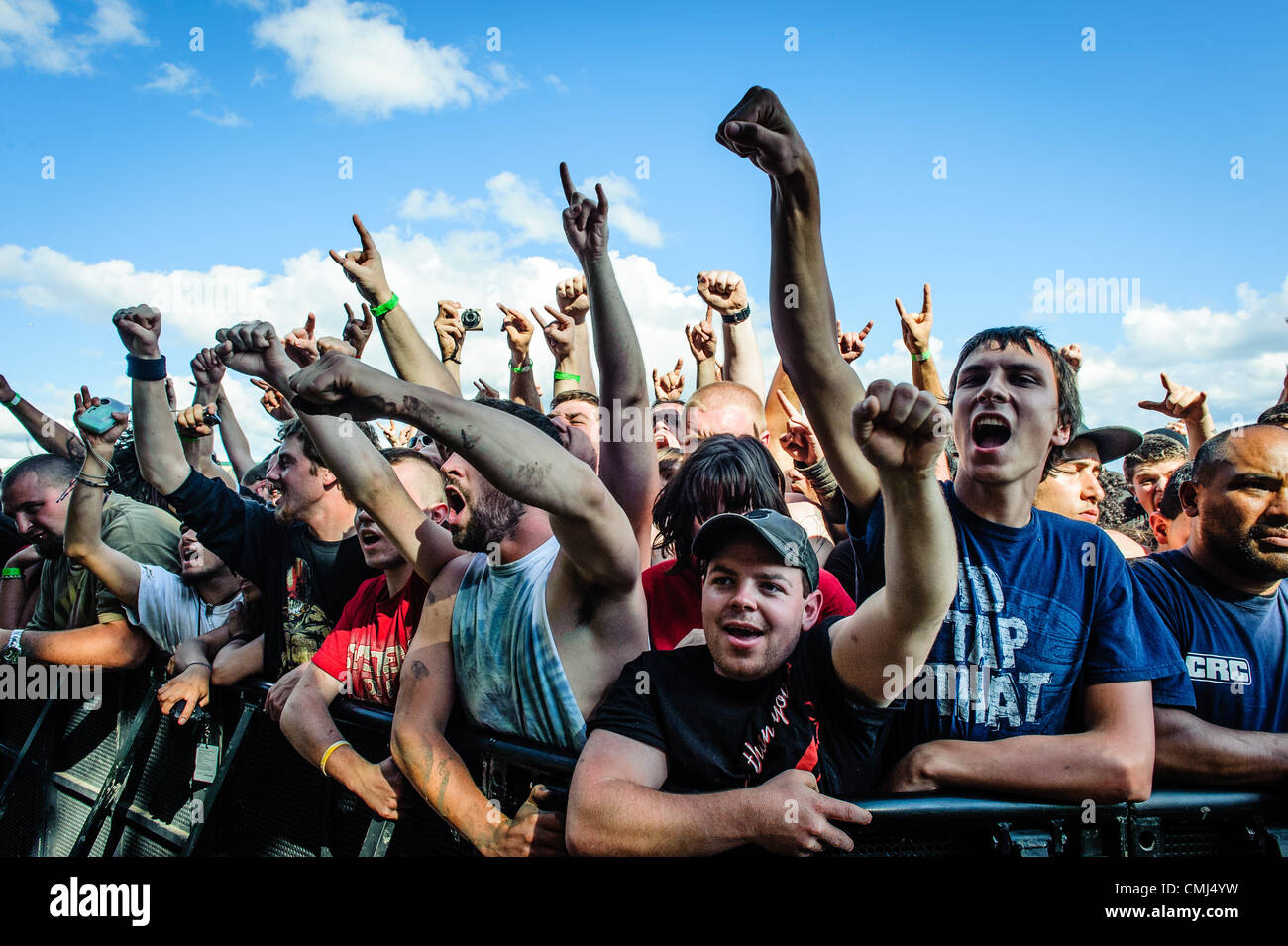 Aug. 12, 2012 Toronto, Ontario, Canada Excited fans of HEAVY T.O