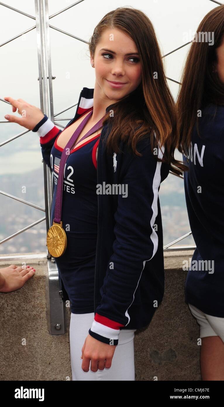 Aug. 14, 2012 - Manhattan, New York, U.S. - MCKAYLA MARONEY. The ''Fierce Five'' US Women's