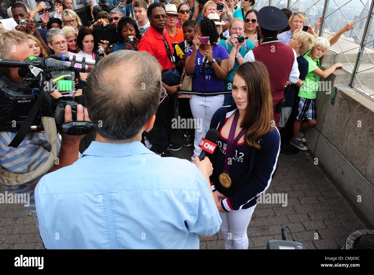 Aug. 14, 2012 - Manhattan, New York, U.S. - MCKAYLA MARONEY. The ''Fierce Five'' US Women's