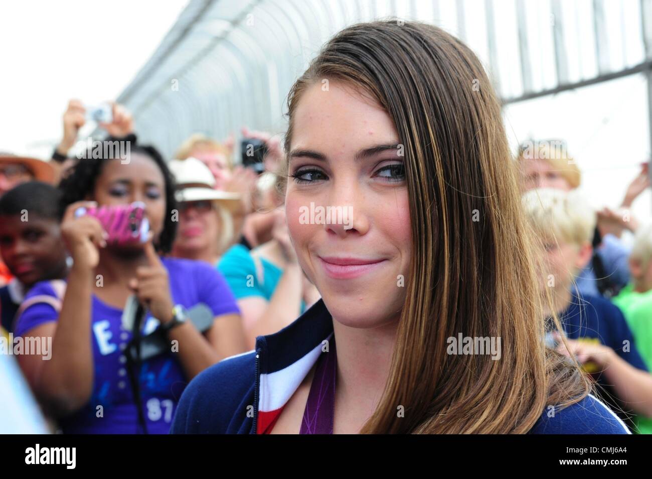 Aug. 14, 2012 - Manhattan, New York, U.S. - MCKAYLA MARONEY. The ''Fierce Five'' US Women's