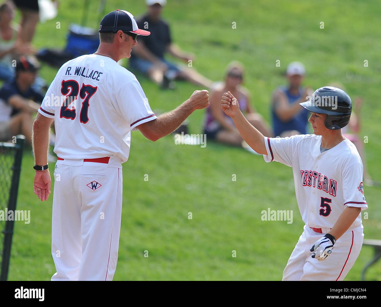 Aug. 15, 2012 - Aberdeen, Maryland, U.S. - Longview(WA)'s Jace Childers ...