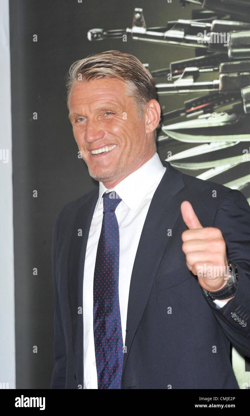15th Aug 2012. 15th Aug 2012. Dolph Lundgren at arrivals for THE
