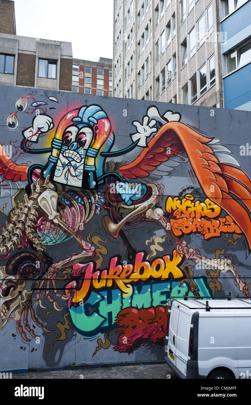 “Bristol, UK. Friday 17th August 2012. 'See No Evil' street art event