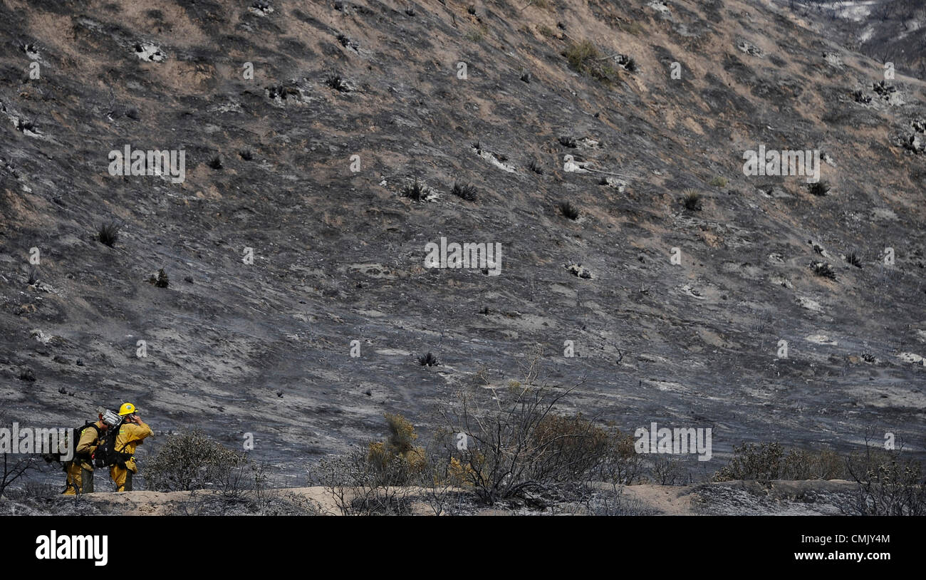 August 18,2012. Gorman.CA. LA City, LA County, CalFire and Angeles