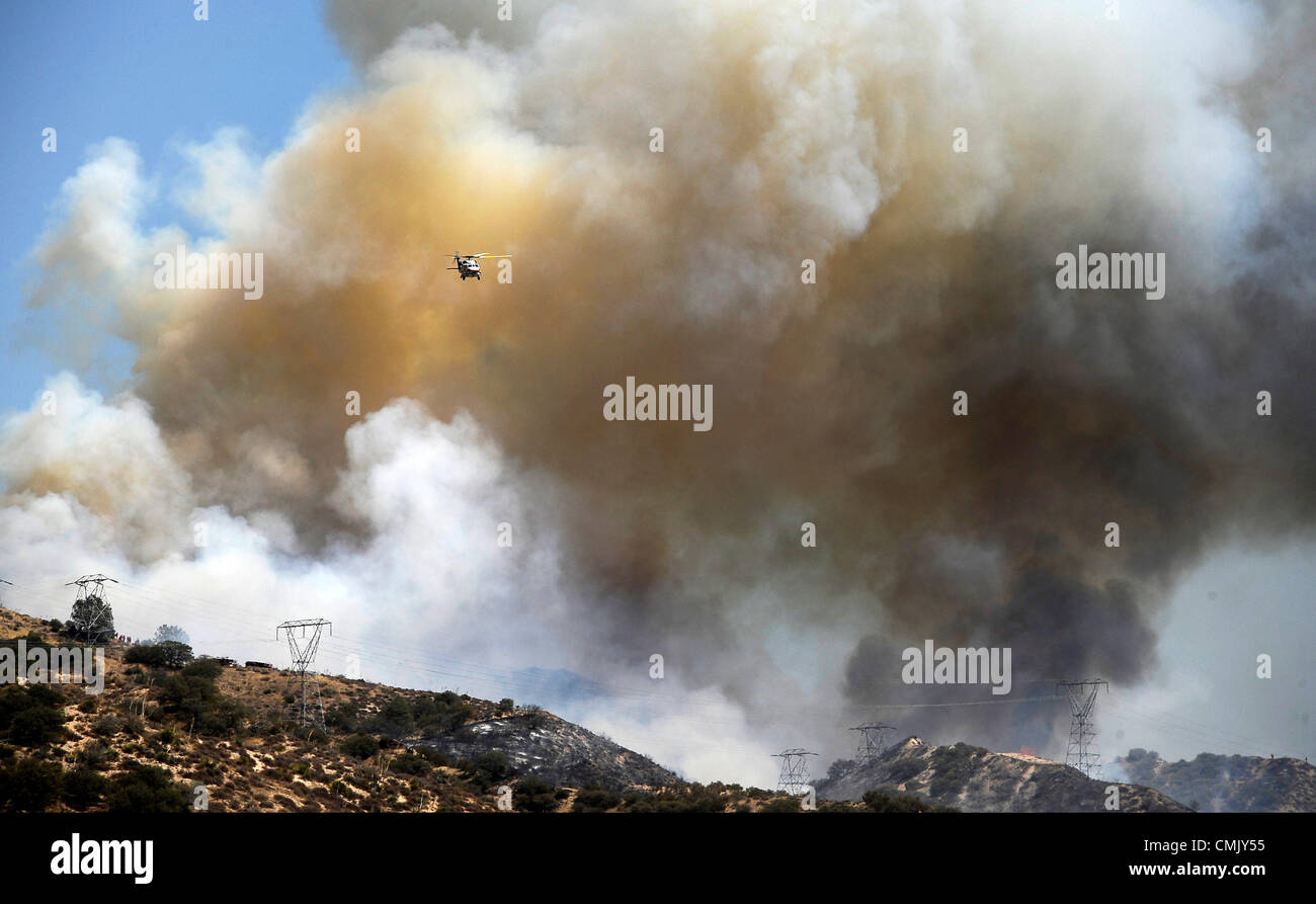 August 18,2012. Gorman.CA. LA City, LA County, CalFire and Angeles