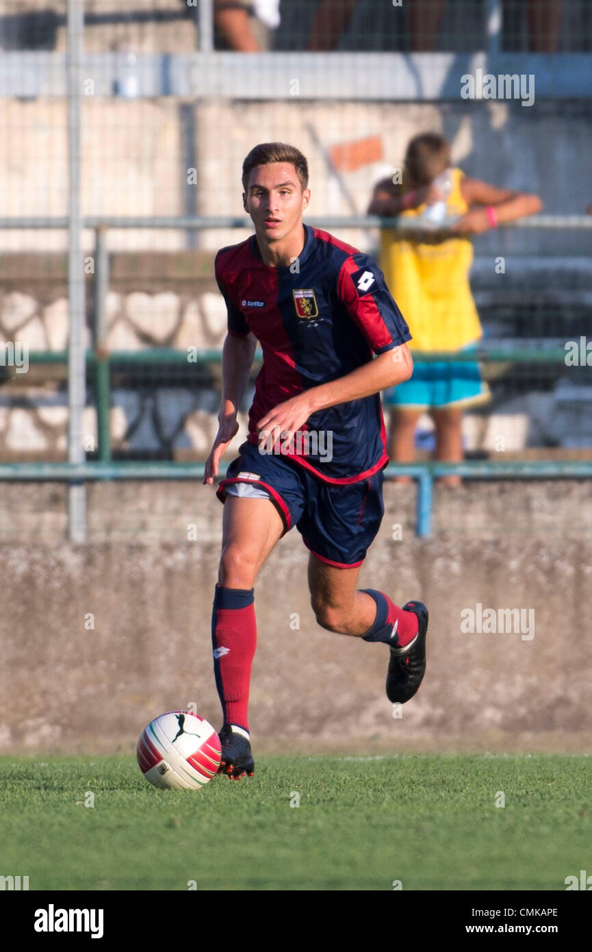 Stefan Simic (Genoa), AUGUST 16, 2012 - Football / Soccer : Pre-Season friendly match between Carrarese 0-2 Genoa at Marmi Stadium in Carrara, Italy. (Photo by Maurizio Borsari/AFLO) Stock Photo