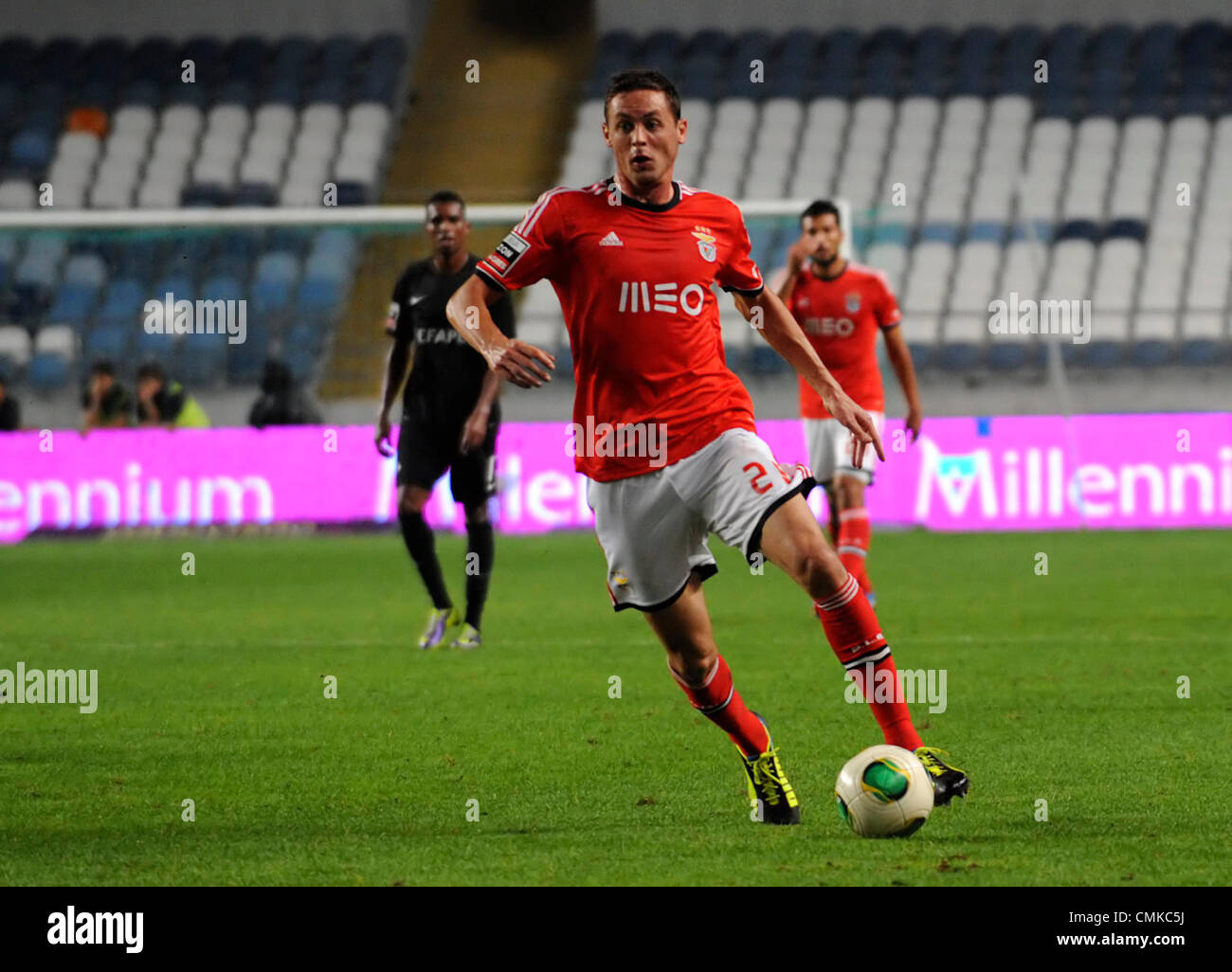 Sport Lisboa e Benfica Serbian midfielder Nemanja Matic during a Portuguese football league match Stock Photo