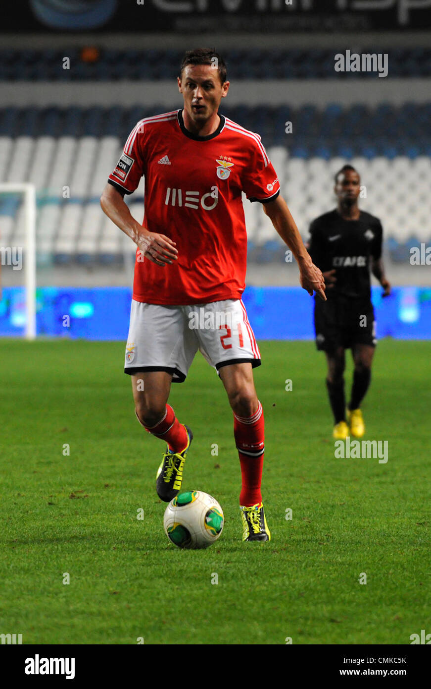 Sport Lisboa e Benfica Serbian midfielder Nemanja Matic during a Portuguese football league match Stock Photo