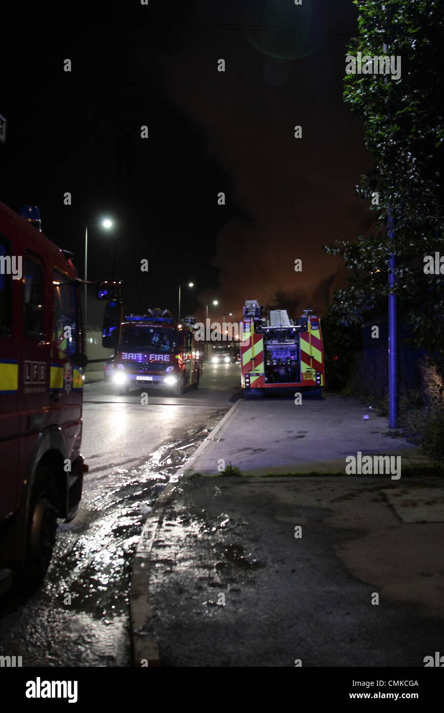 Dagenham, UK. 1st November 2013. Around 120 Firefighters from across