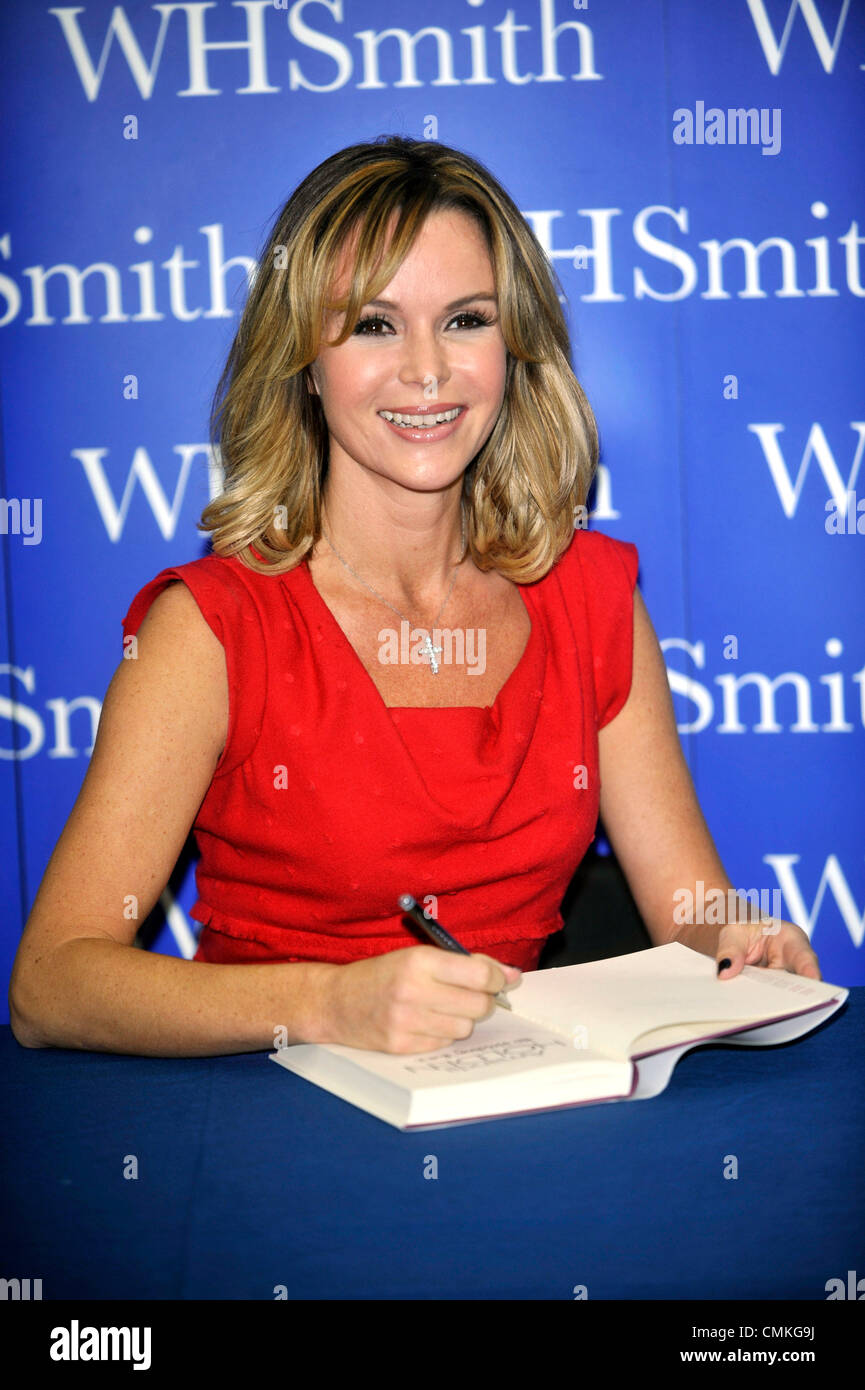 Milton Keynes, UK. 2nd November 2013. Amanda Holden book signing at WH Smiths Milton Keynes 2nd november 2012 Credit:  Brian Jordan/Alamy Live News Stock Photo