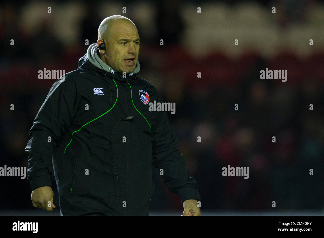 Leicester, UK. 2nd November 2013. Leicester Tigers Director of Rugby Richard Cockerill before the Aviva Premiership match between Leicester Tigers and Harlequins played at Welford Road, Leicester on Saturday 2 November 2013. Credit: Graham Wilson / Pipeline Images/ Alamy Live News Stock Photo