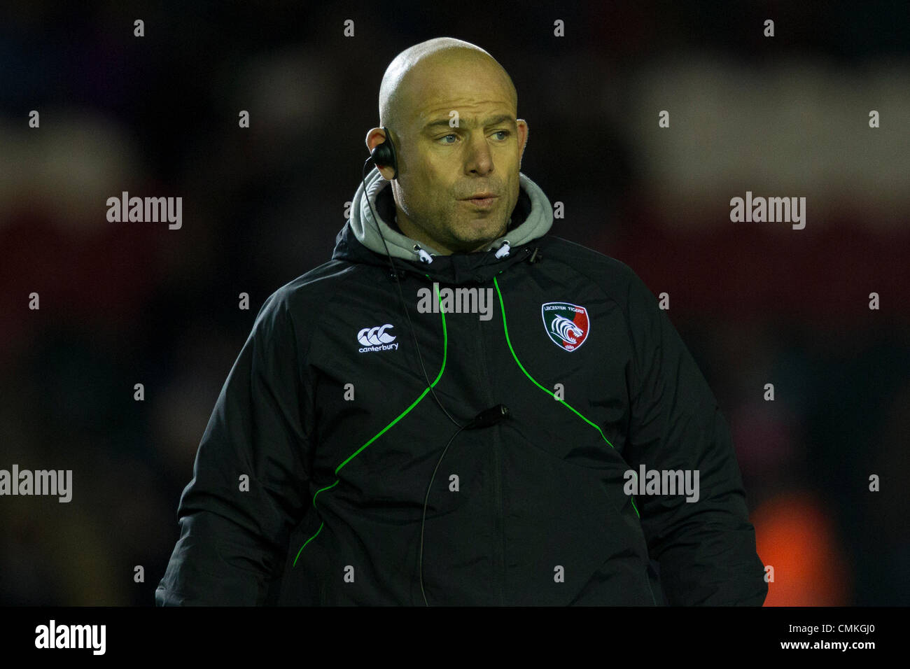 Leicester, UK. 2nd November 2013. Leicester Tigers Director of Rugby Richard Cockerill before the Aviva Premiership match between Leicester Tigers and Harlequins played at Welford Road, Leicester on Saturday 2 November 2013. Credit: Graham Wilson / Pipeline Images/ Alamy Live News Stock Photo