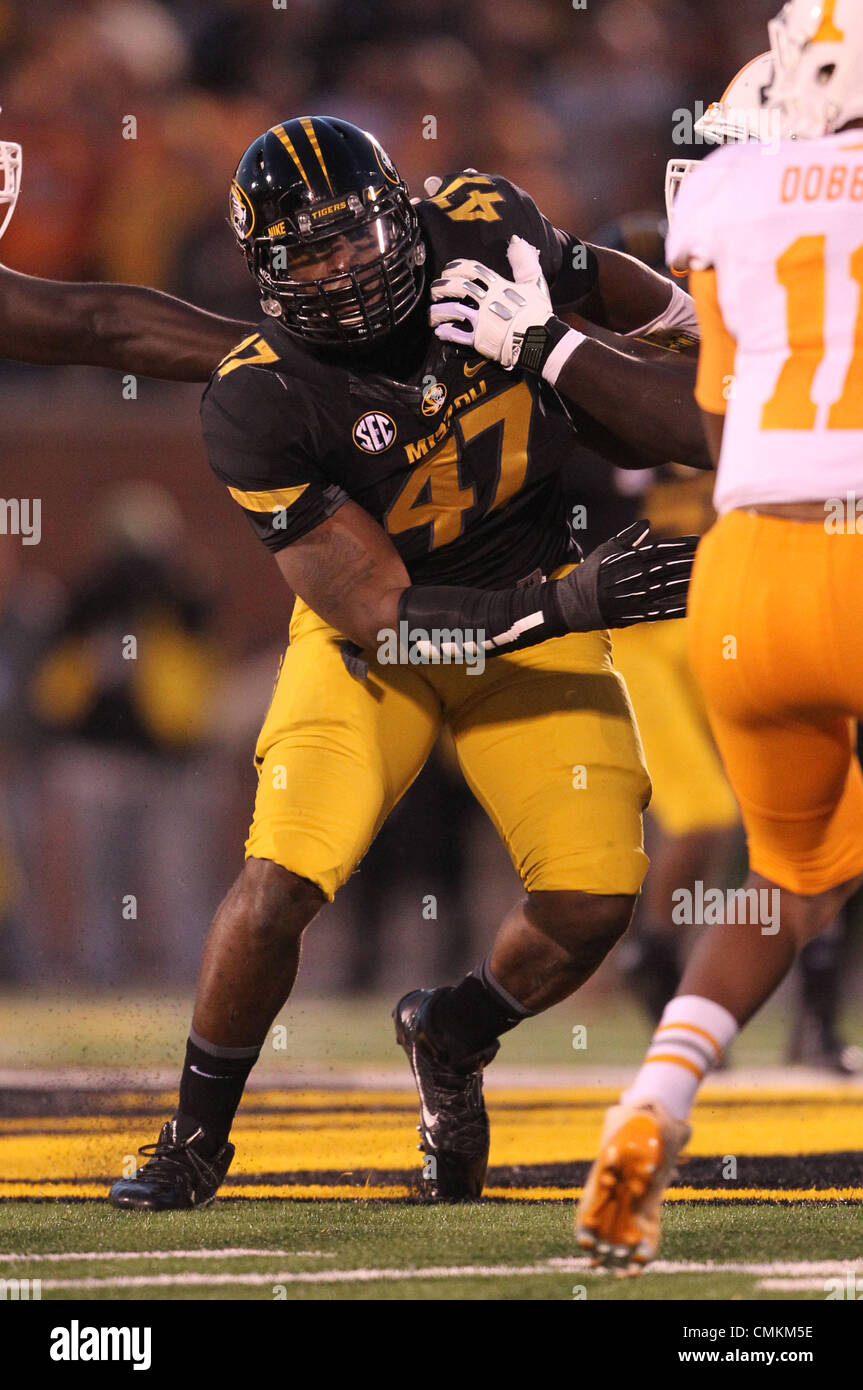 Nov. 2, 2013 - November 02, 2013 Columbia, MO: Missouri Tigers defensive lineman Kony Ealy (47) during the NCAA football game between the Missouri Tigers and the Tennessee Volunteers at Faurot Field in Columbia, Missouri. Billy Hurst/CSM Stock Photo