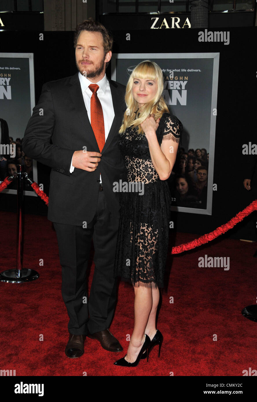 Los Angeles, California, USA. 3rd Nov, 2013. Chris Pratt, Anna Faris attending the Los Angeles Premiere of '' Delivery Man'' held at the El Capitan Theatre in Hollywood, California on November 3, 2013. 2013. © D. Long/Globe Photos/ZUMAPRESS.com/Alamy Live News Stock Photo