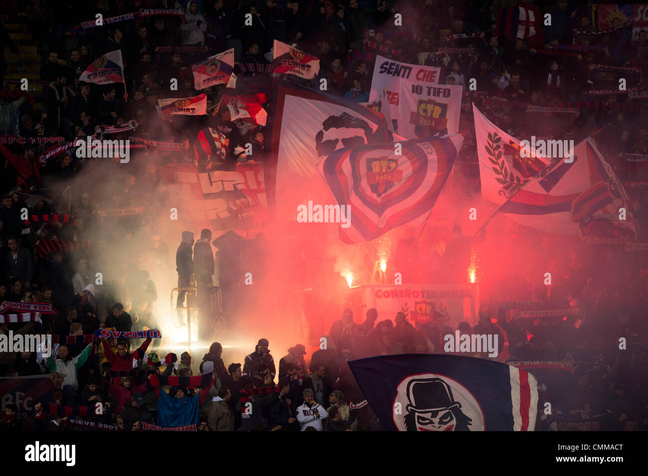 Bologna, Italy. 4th Nov, 2013. Fans (Bologna) Football / Soccer