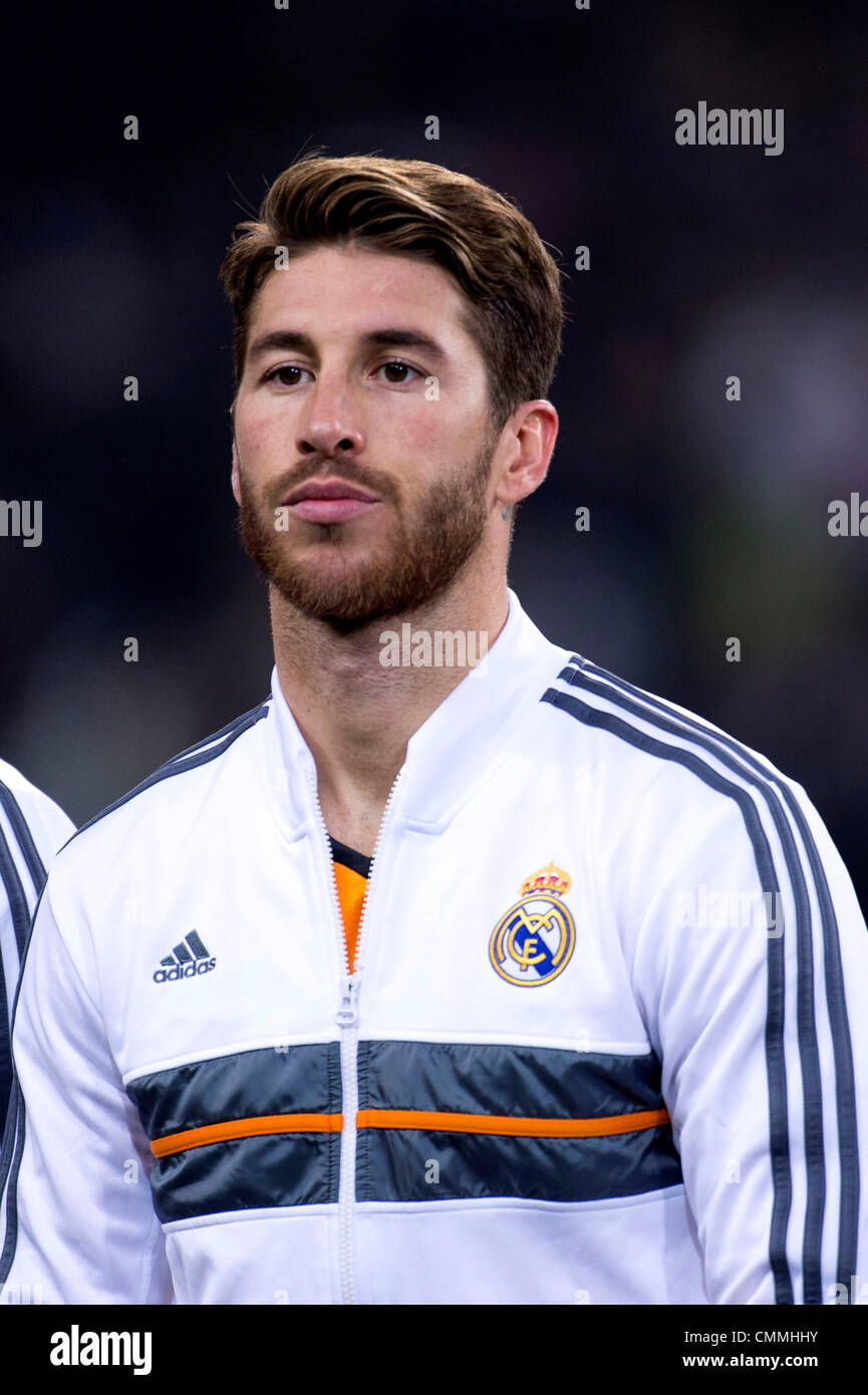 Turin, Italy. 5th November 2013. Sergio Ramos (Real), NOVEMBER 5, 2013 -  Football / Soccer : UEFA Champions League Group B match between Juventus  2-2 Real Madrid at Juventus Arena in Turin,