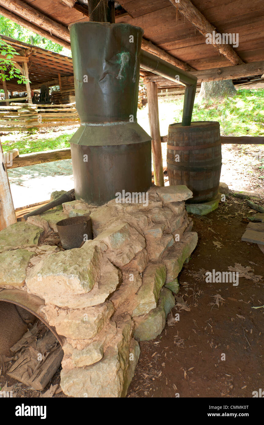 Tennessee, Norris, Museum of Appalachia, Popcorn Sutton's whiskey still
