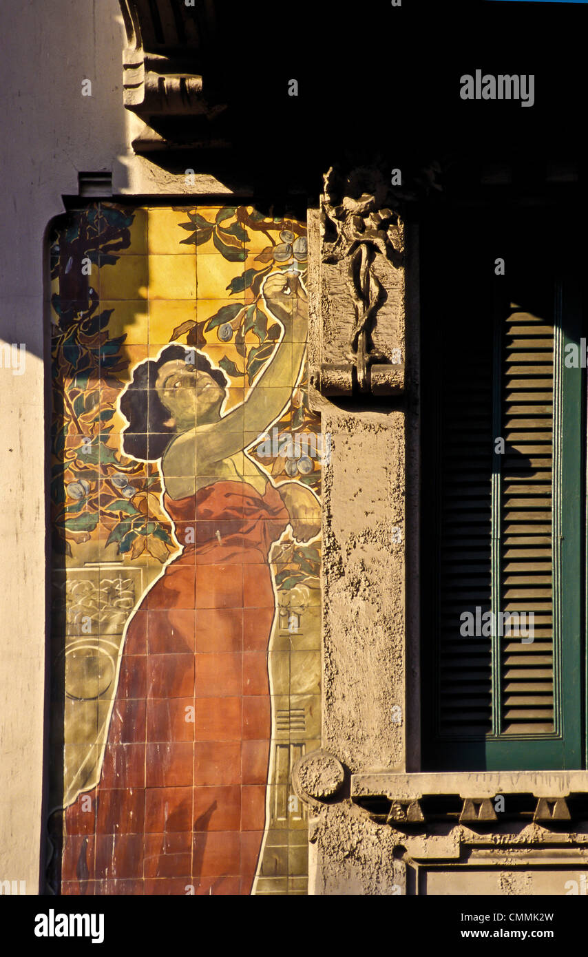 Lombardy Milan Palace in Via Mascheroni Liberty Stock Photo