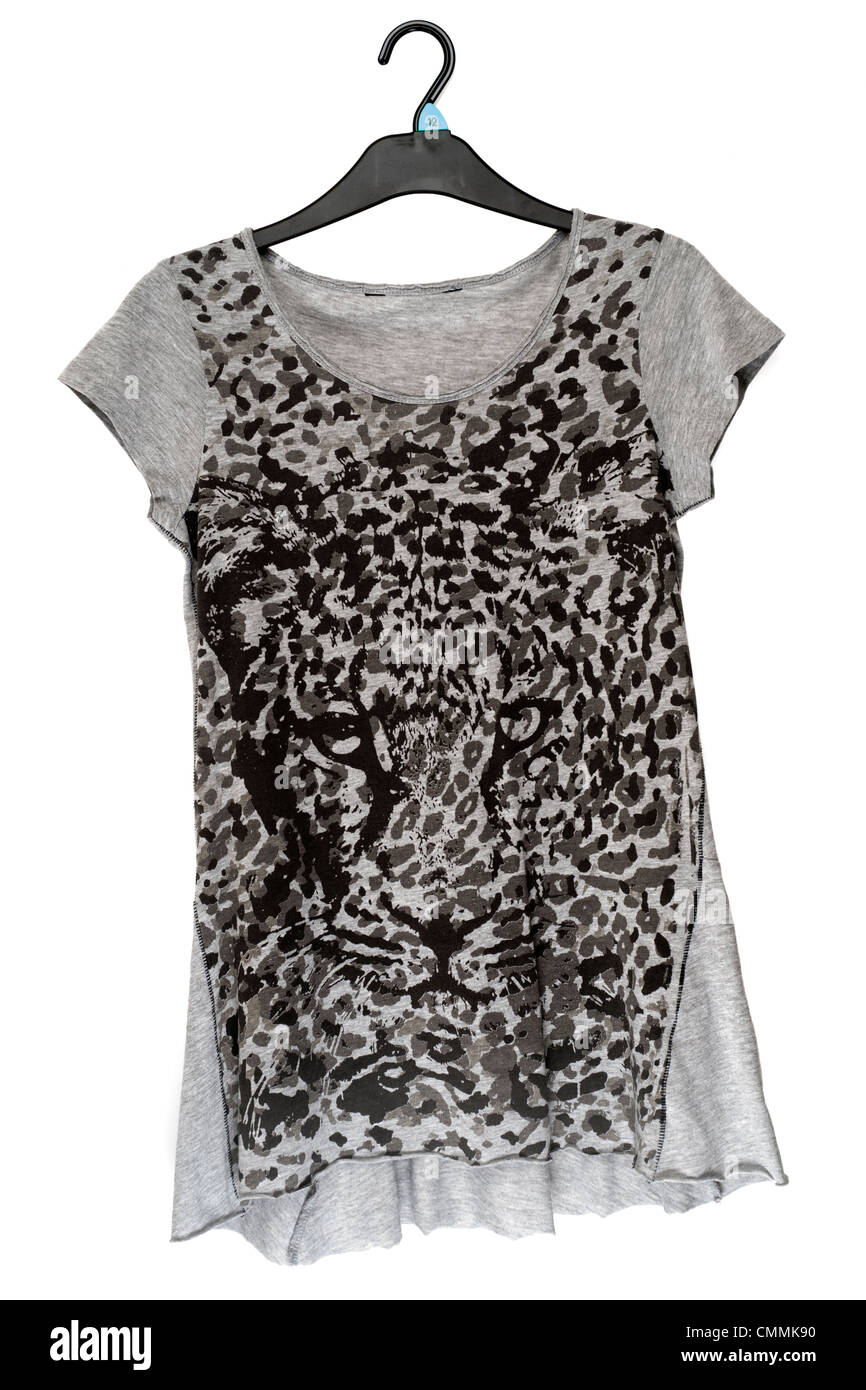 Franken-Leopard Black & Green Printed Retro Tie Shirt