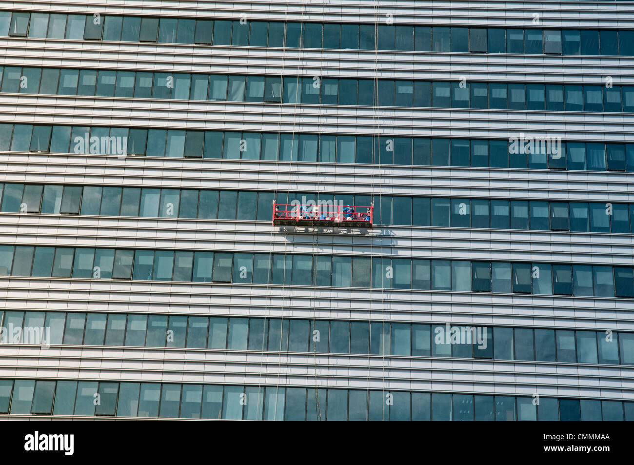 High rise window washers in ulan baatar mongolia stock photo alamy