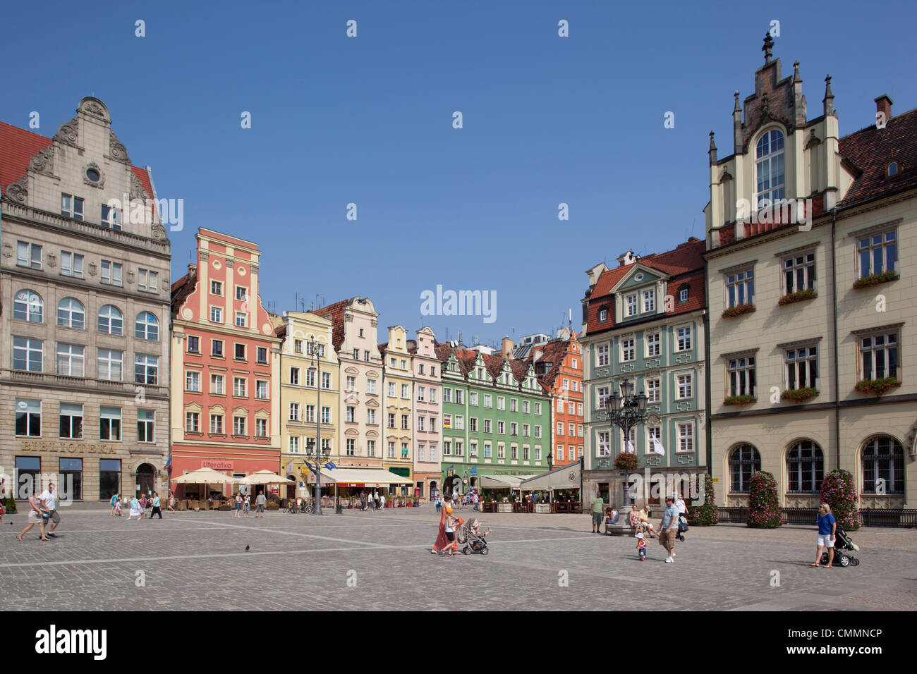 Market Square, Old Town, Wroclaw, Silesia, Poland, Europe Stock Photo