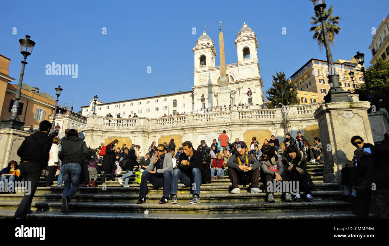 Spanish Steps in Rome, Italy Stock Photo