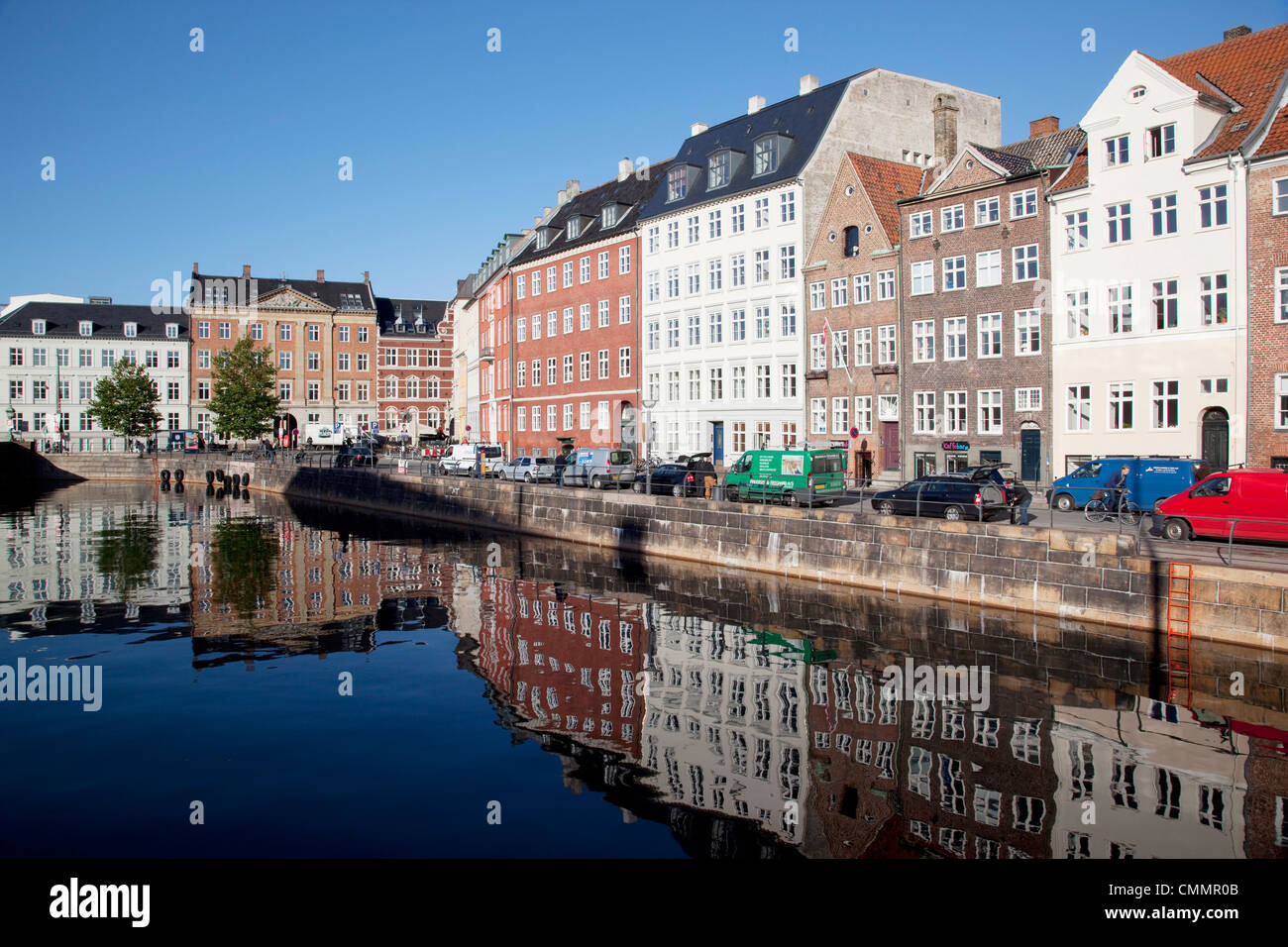 Architecture on Gl Strand and canal, Copenhagen, Denmark, Scandinavia