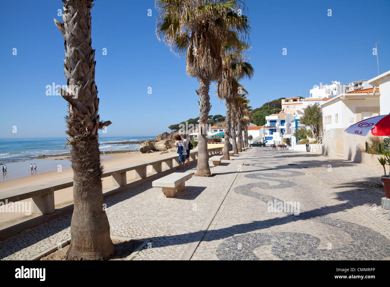 Olhos d'Agua, Algarve. Stock Photo