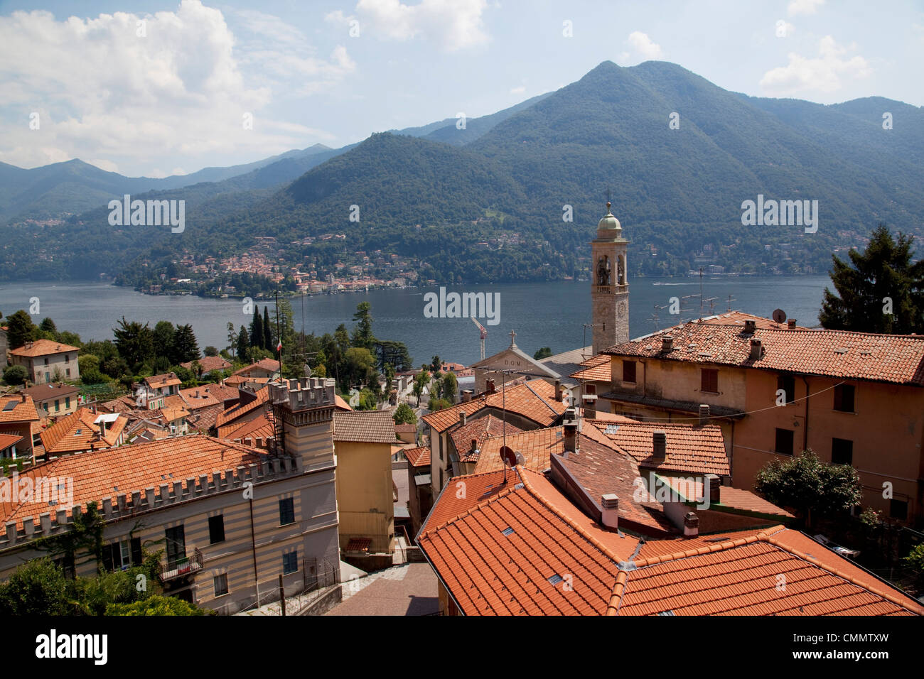 Lakeside village, Lake Como, Lombardy, Italian Lakes, Italy, Europe Stock Photo