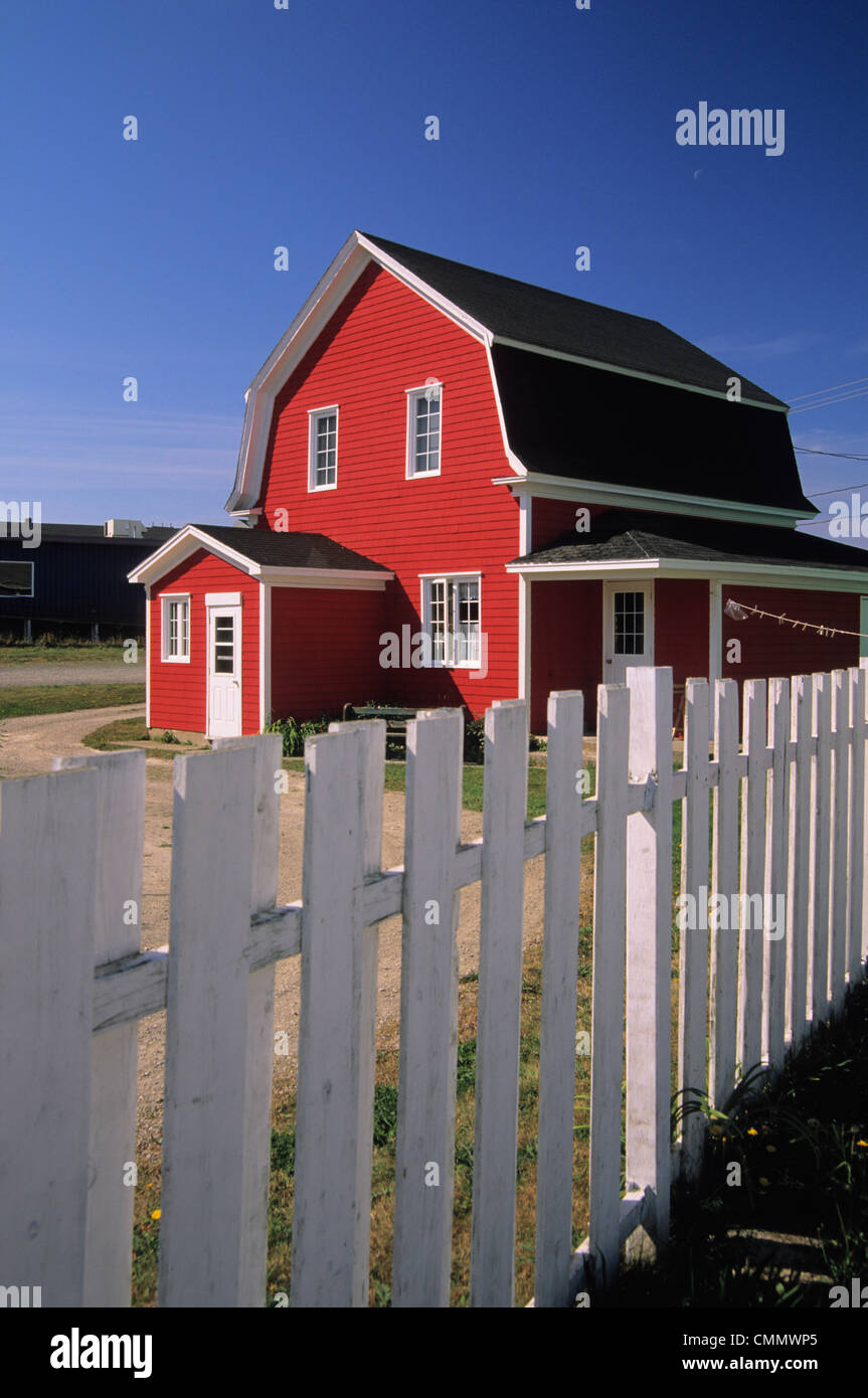 Farmhouse on Iles de la Madeleine, Quebec. Stock Photo