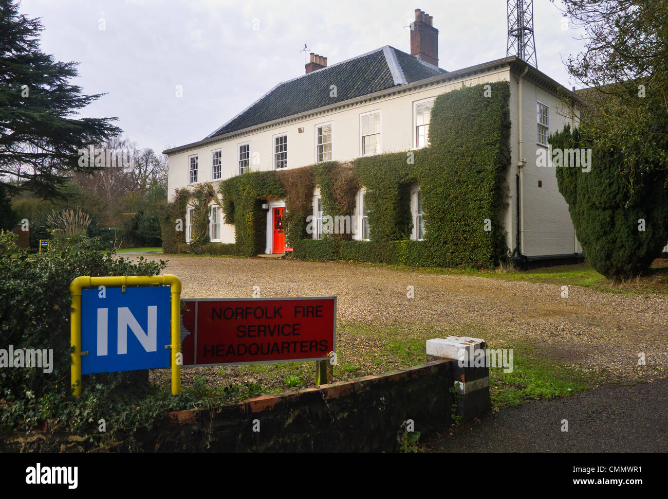 Norfolk Fire Service Headquarters at Hethersett in Norfolk Stock Photo