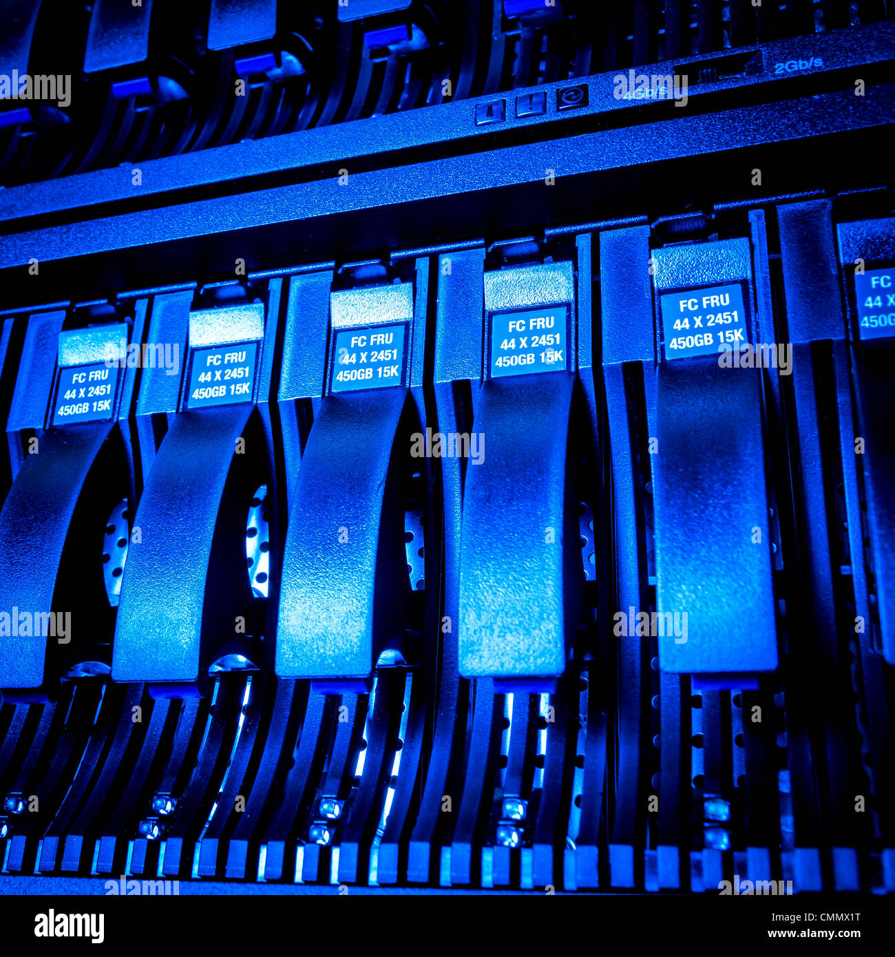 Detail of hard drive cluster in data center Stock Photo Alamy