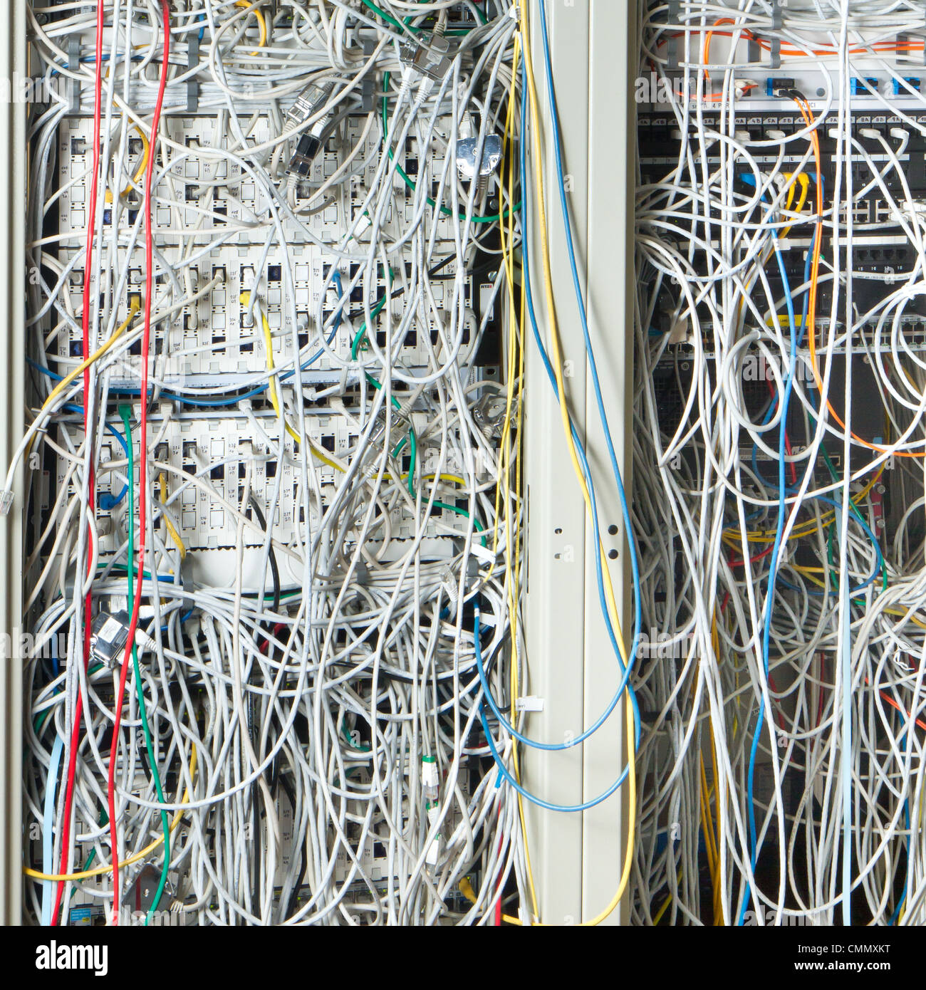 Concept of network infrastructure with cables Stock Photo Alamy