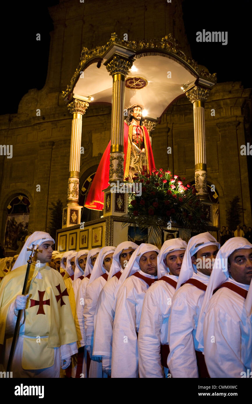 Palm Sunday procession, Enna, Sicily, Italy, Europe Stock Photo