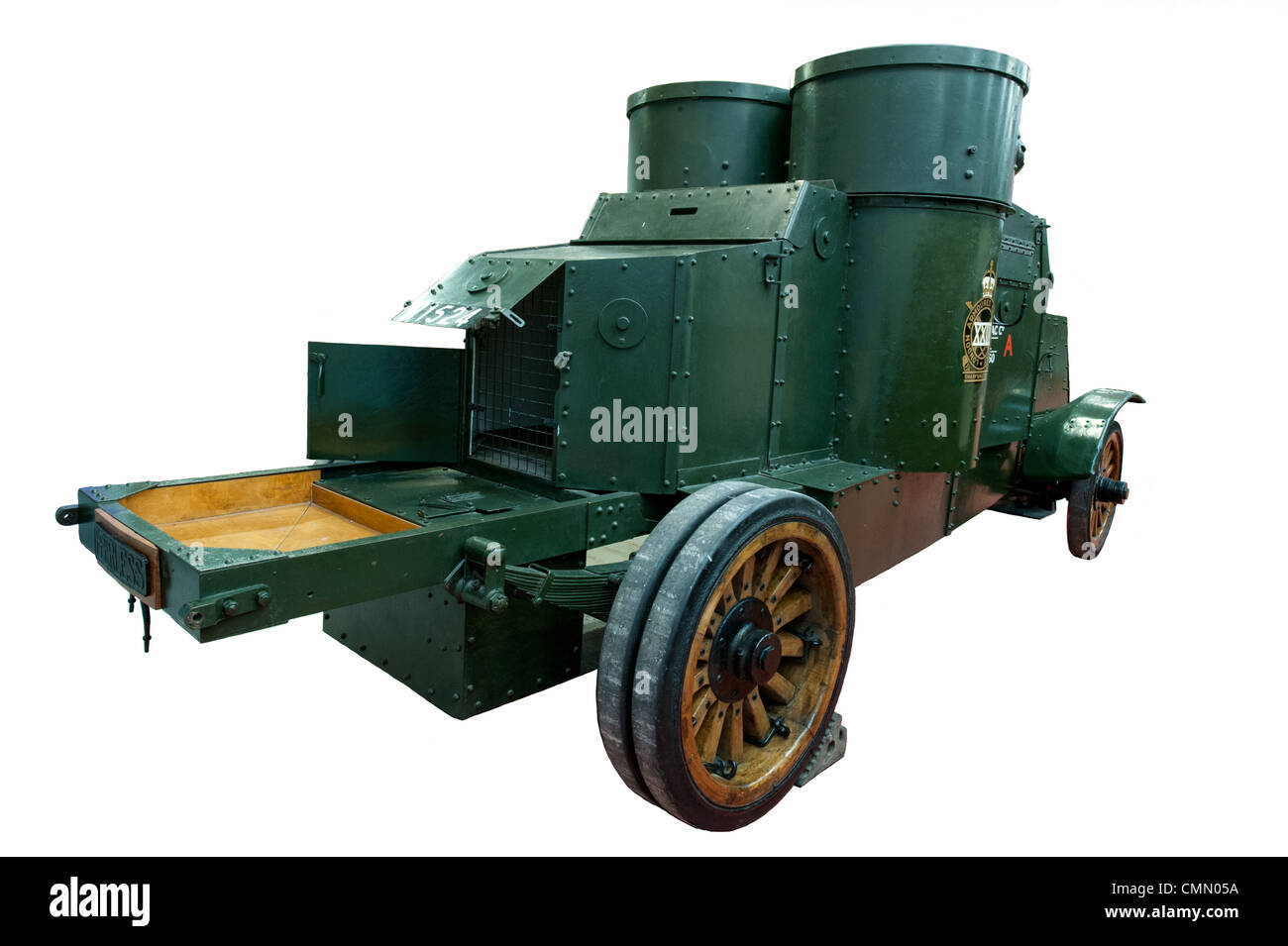 Peerless Armoured Car cut out used by British, American & allied forces during WW1 Stock Photo