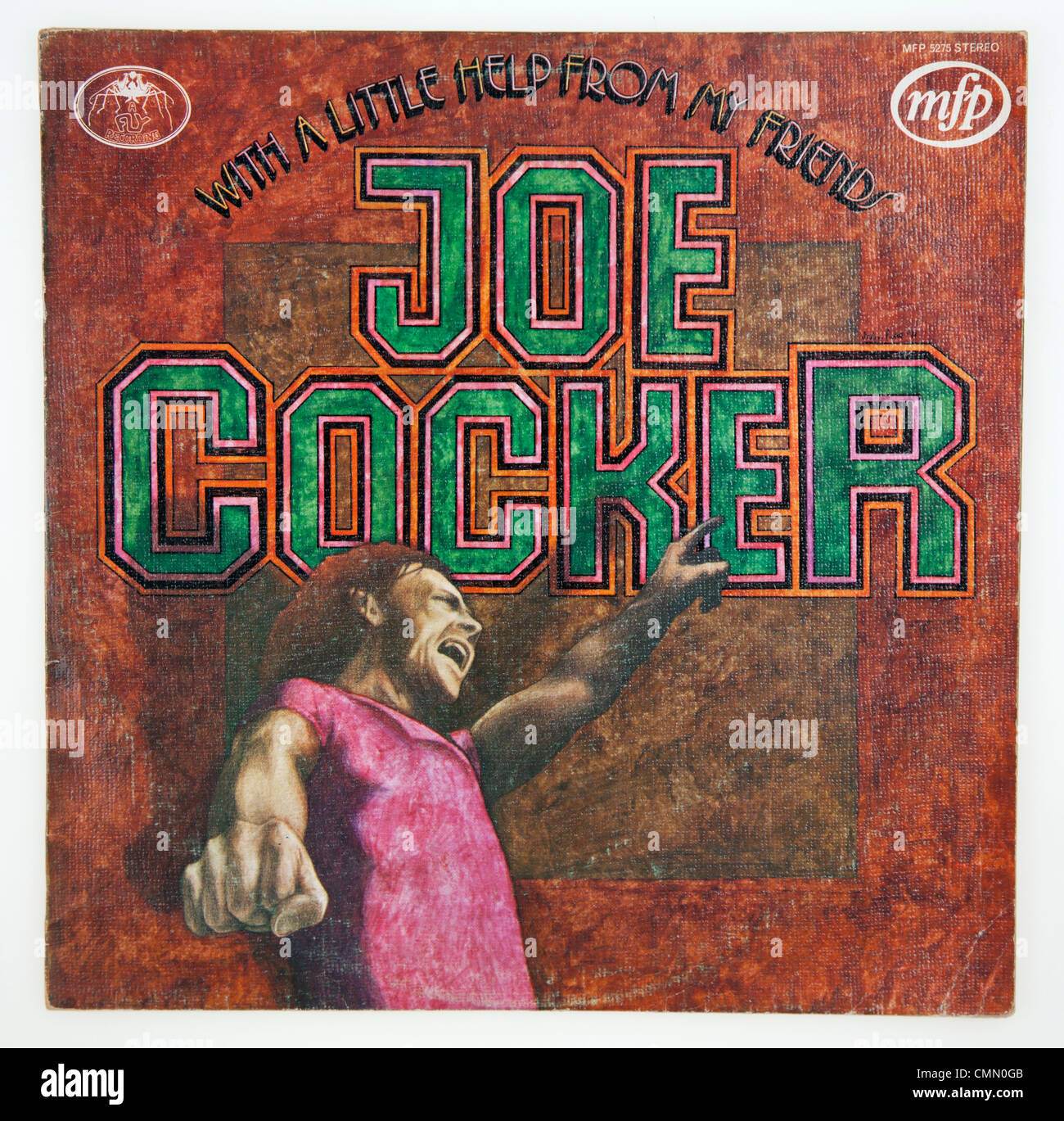 Joe Cocker, With a litttle help from my friends album Stock Photo - Alamy