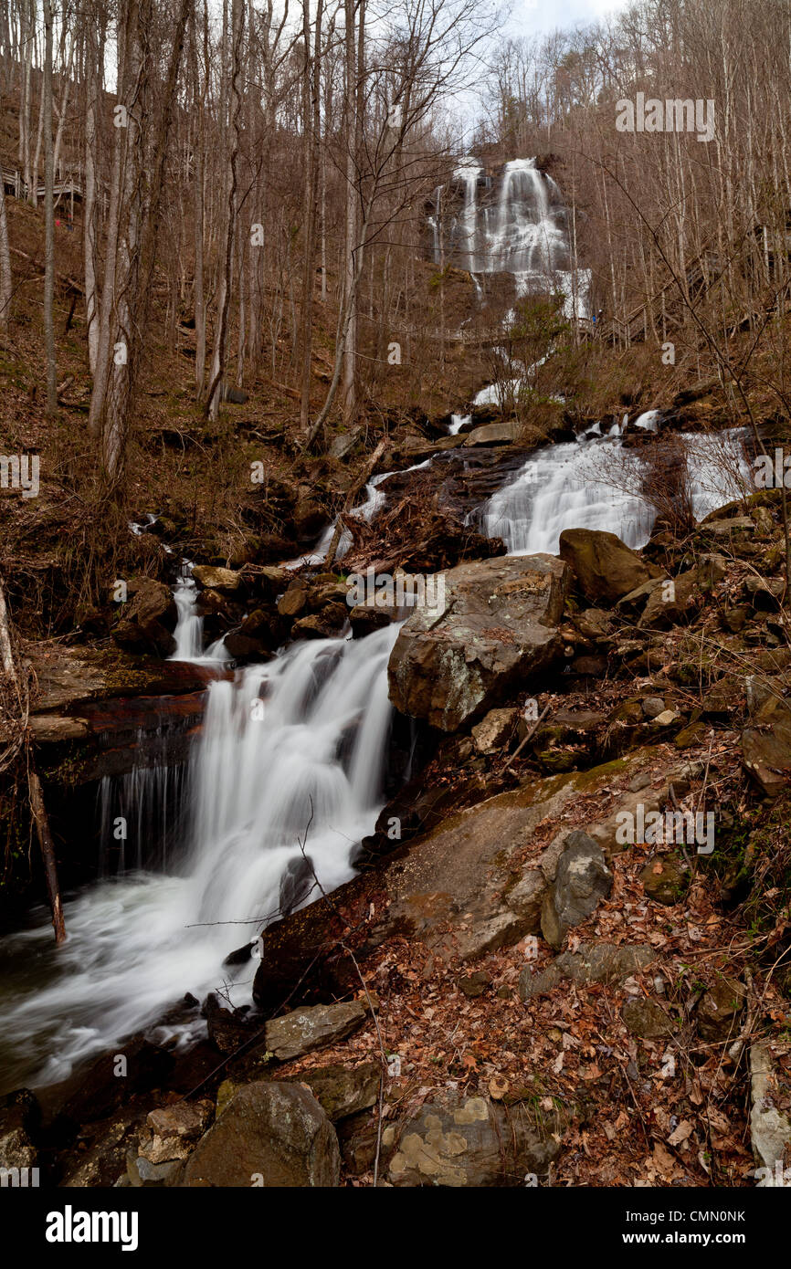 At 729 feet high, Amicalola Falls is the highest waterfall in