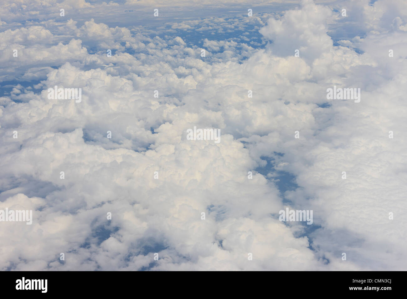 Clouds from 30000 feets between Recife and Sao Paulo, Brazil Stock Photo