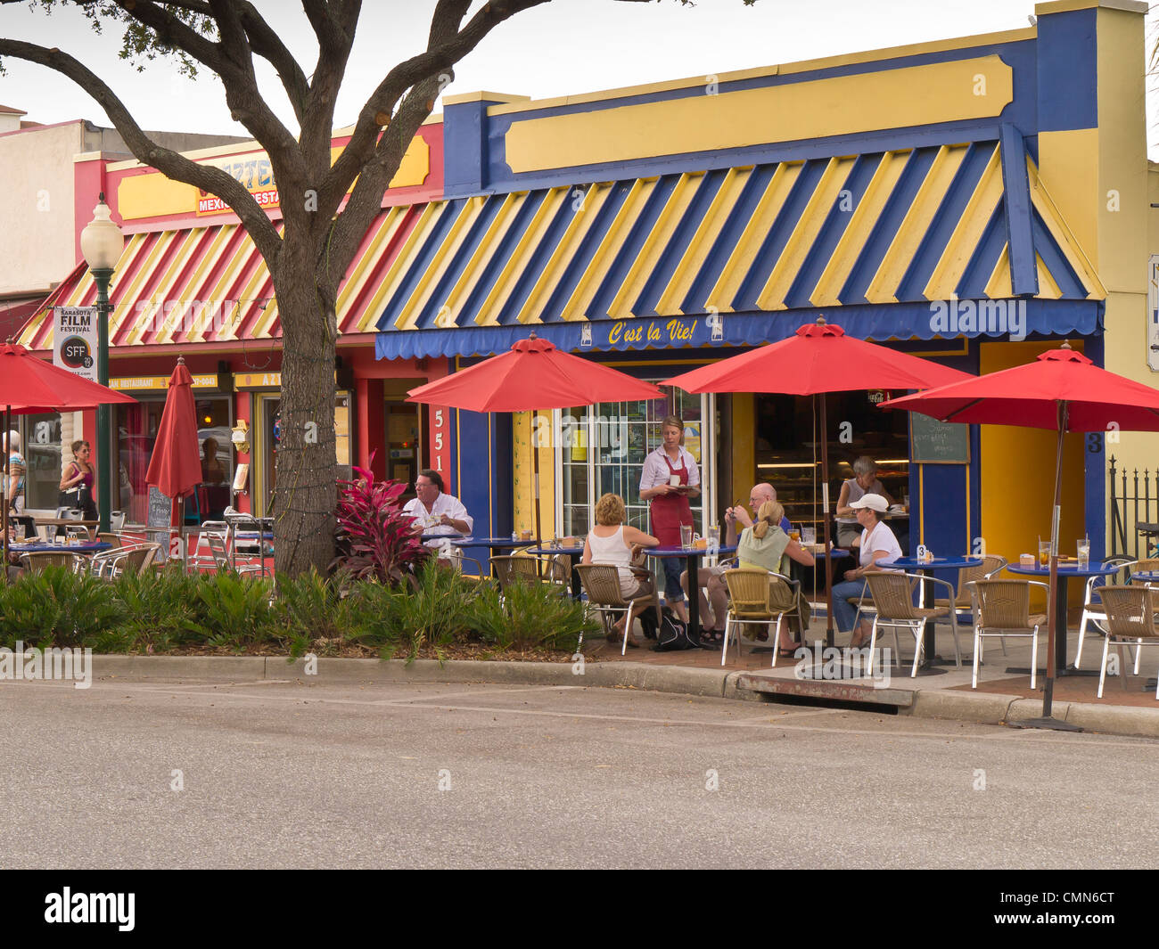 Main Street in Downtown Sarasota Florida Stock Photo