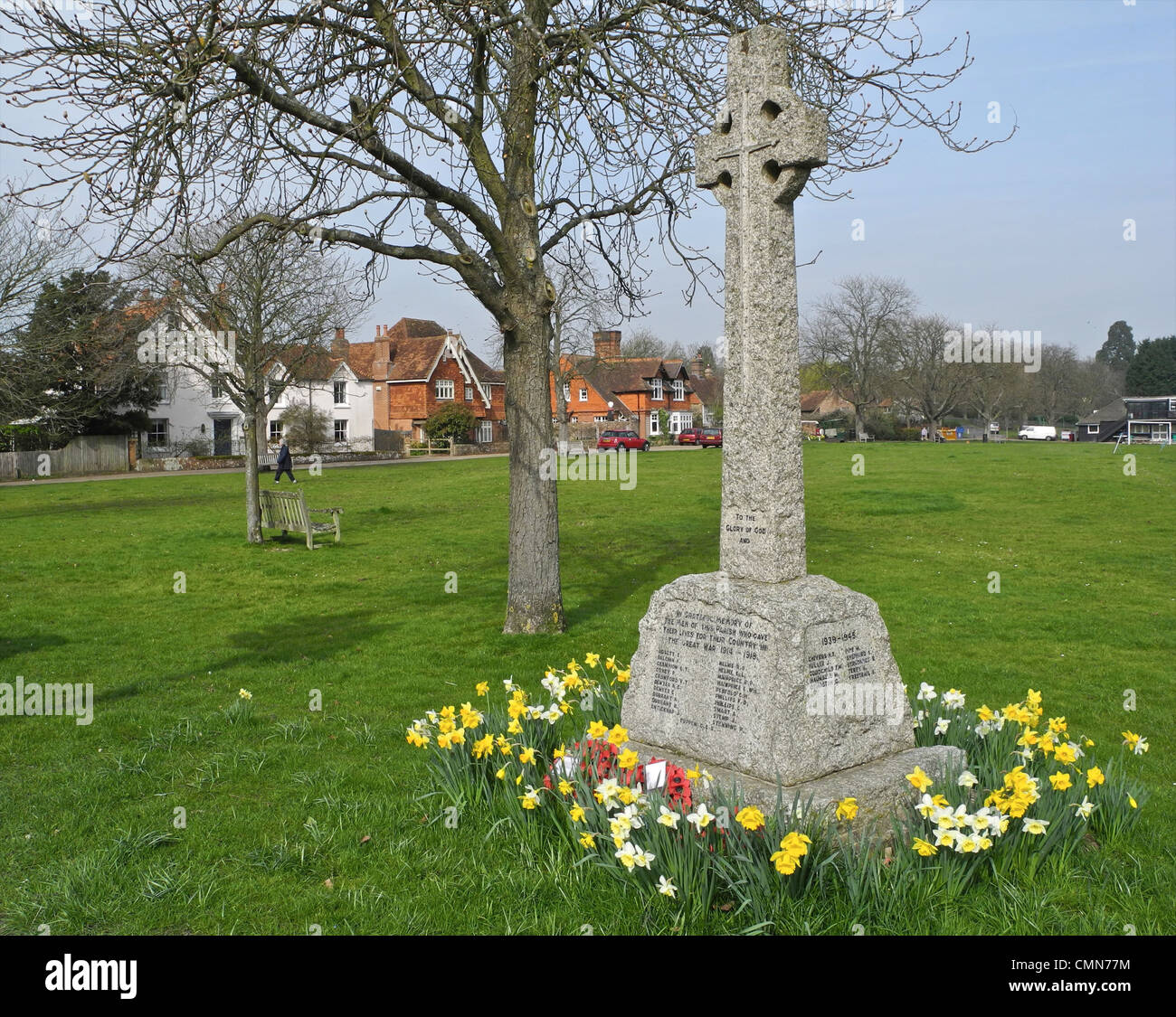 Wisborough Green, West Sussex. Village War Memorial. Stock Photo