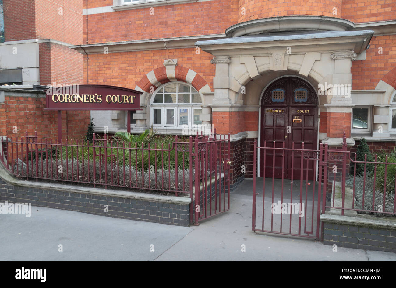 Westminster Coroner's Court, Horseferry Road, London, England Stock