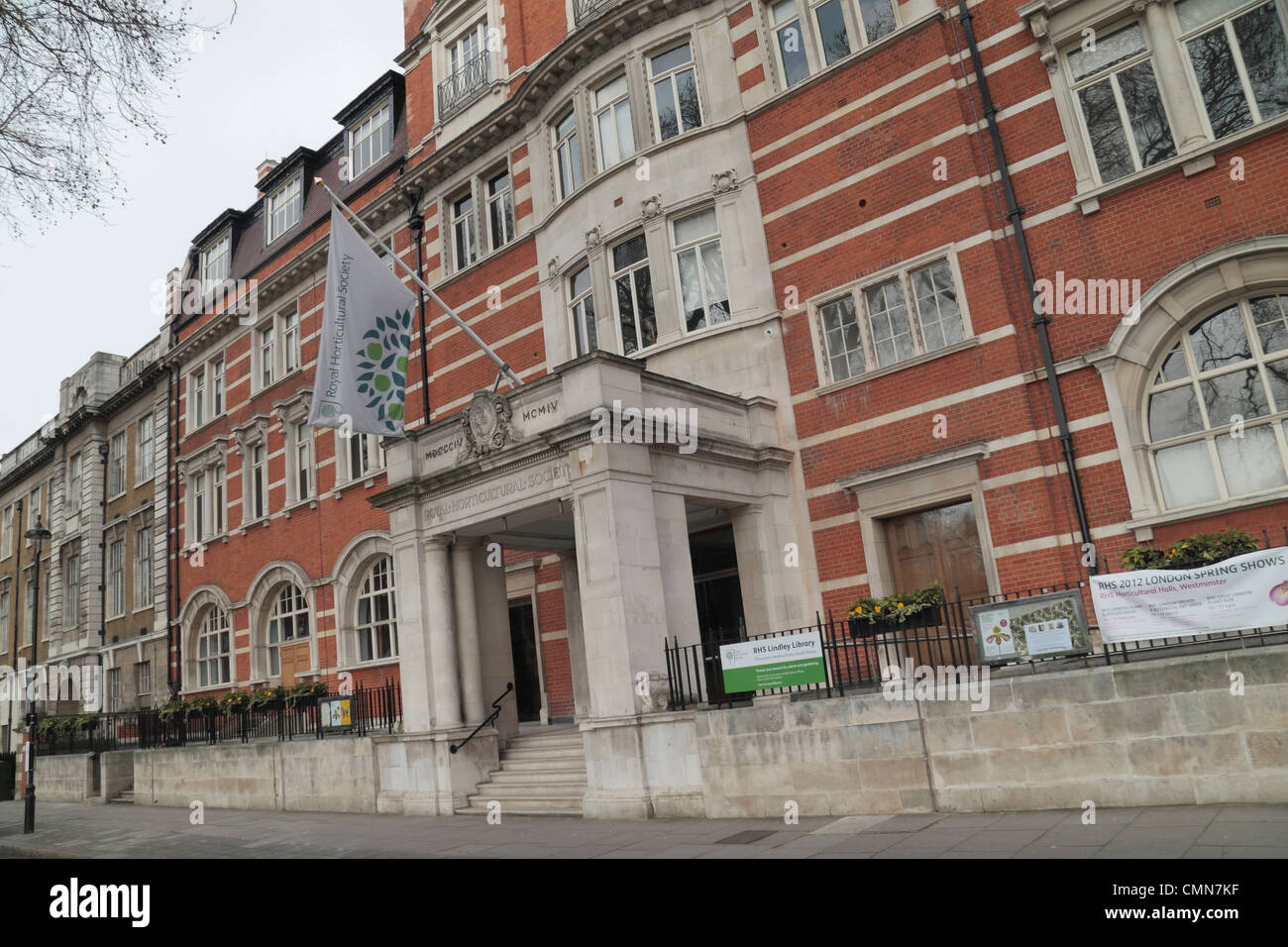 Exterior of the Royal Horticultural Society Lindley library, Vincent Square,  Westminster, London, UK. Stock Photo